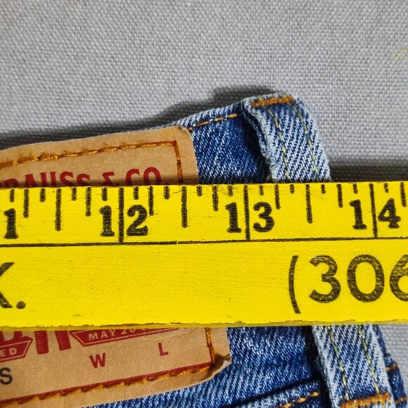 Levi's 501 S Skinny Classic jeans women's size W26/L28 medium washed denim blue - Picture 13 of 15